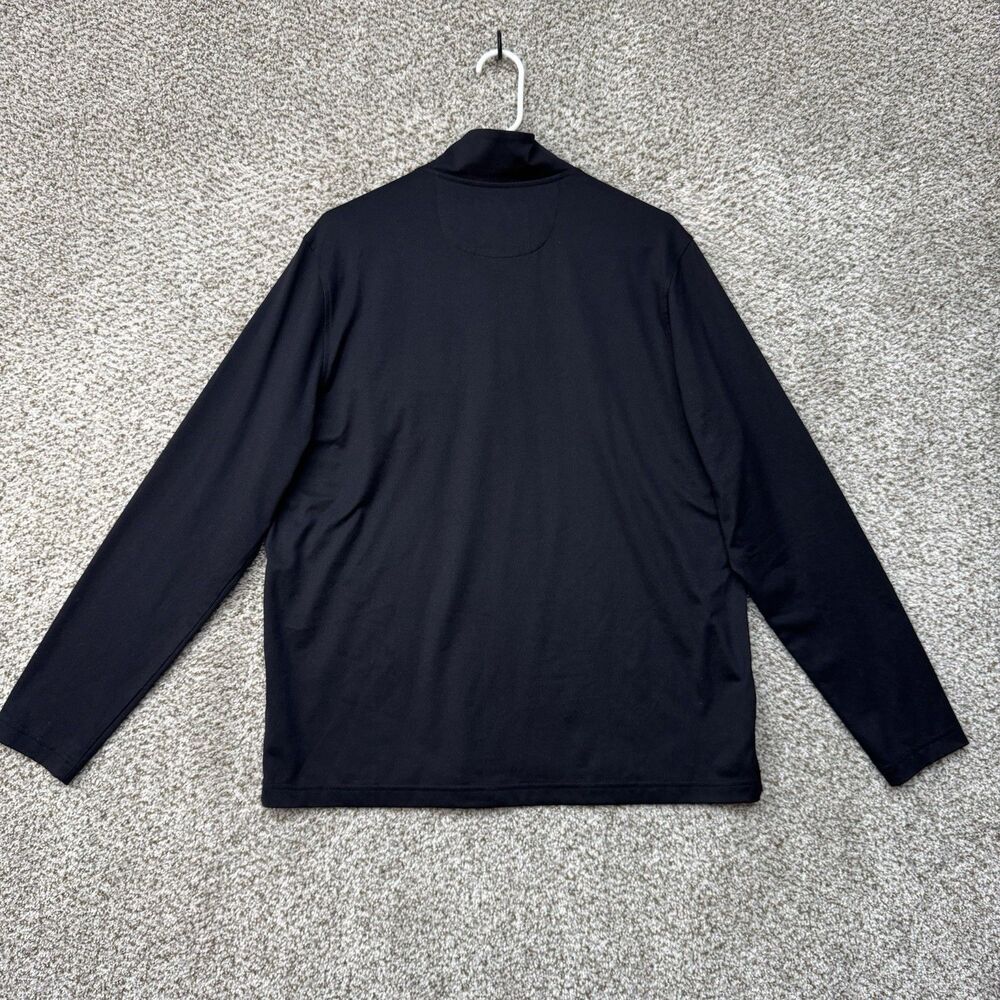 Johnston & Murphy XC4 Pullover Medium Black Performance 1/4 Zip Extreme Comfort - Picture 10 of 13